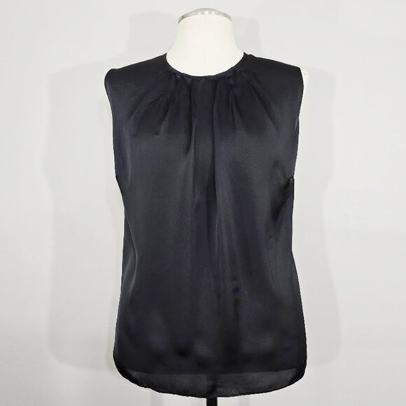 Nwt New Jones New York Platinum Collection Top 20W Women Black Semi Sheer Blouse - Picture 1 of 11